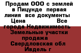 Продам ООО с землей в Пицунде, первая линия, все документы › Цена ­ 9 000 000 - Все города Недвижимость » Земельные участки продажа   . Свердловская обл.,Ивдель г.